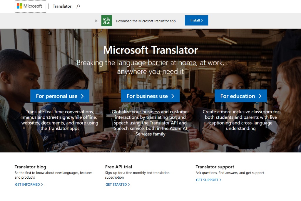 Microsoft Translator image