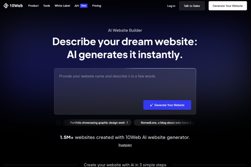 10Web AI Builder image