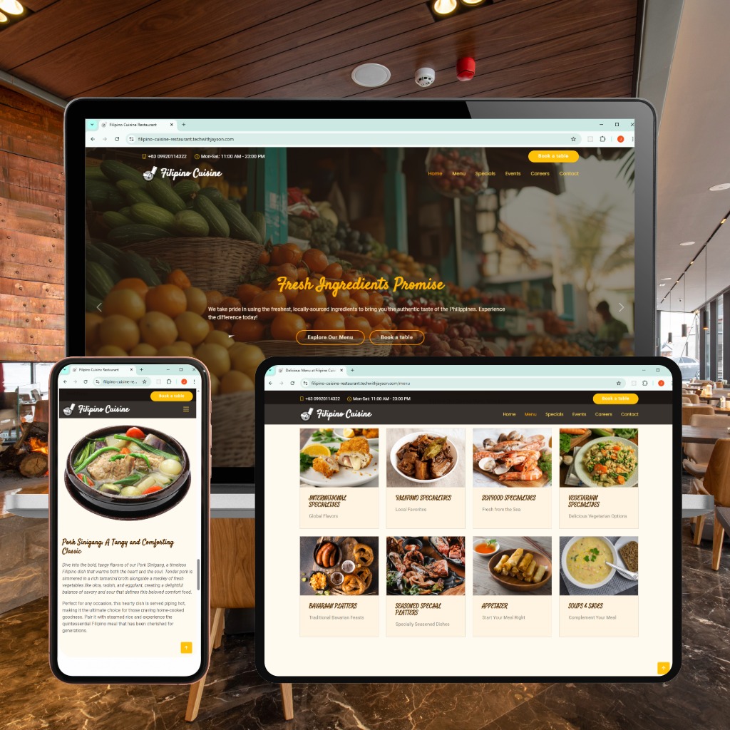 Filipino Cuisine Restaurant Screenshot